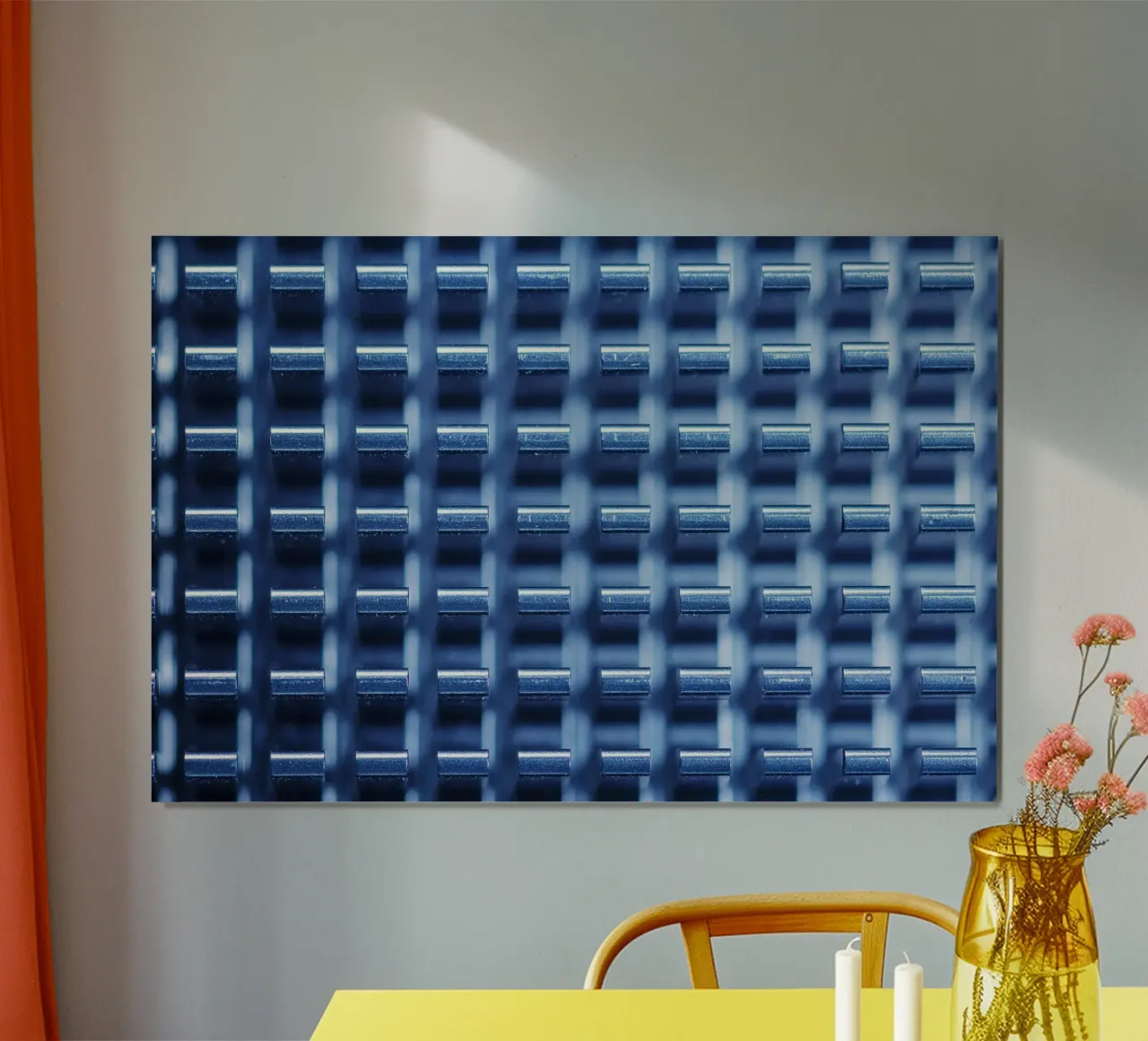 Structure métallique avec ailettes de refroidissement - vue macro hahnemühle de Bilderwelt - Kunst für die Wand