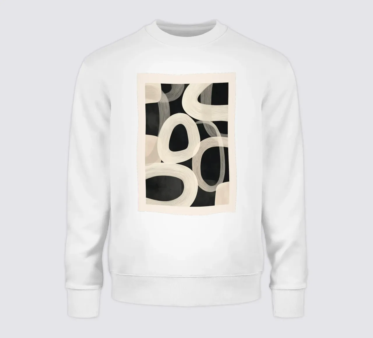 Soft Forms - Abstract Minimalist Line Art felpa da Flow Line
