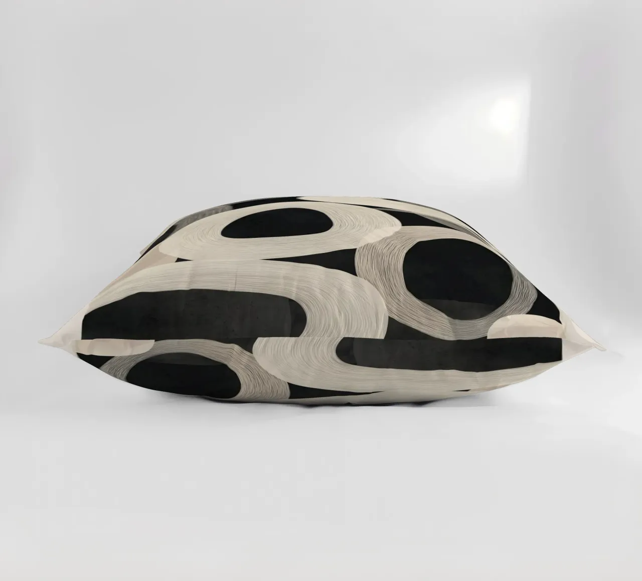 Soft Forms - Abstract Minimalist Line Art cuscino da Flow Line