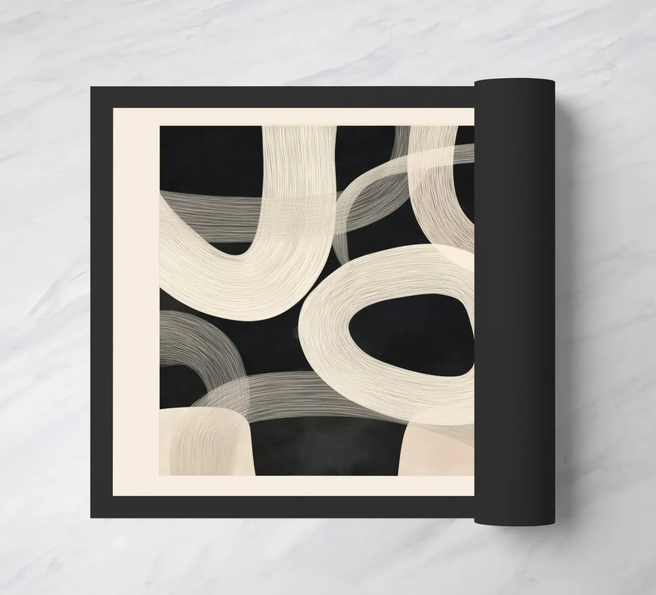 Soft Forms - Abstract Minimalist Line Art zerbino da Flow Line