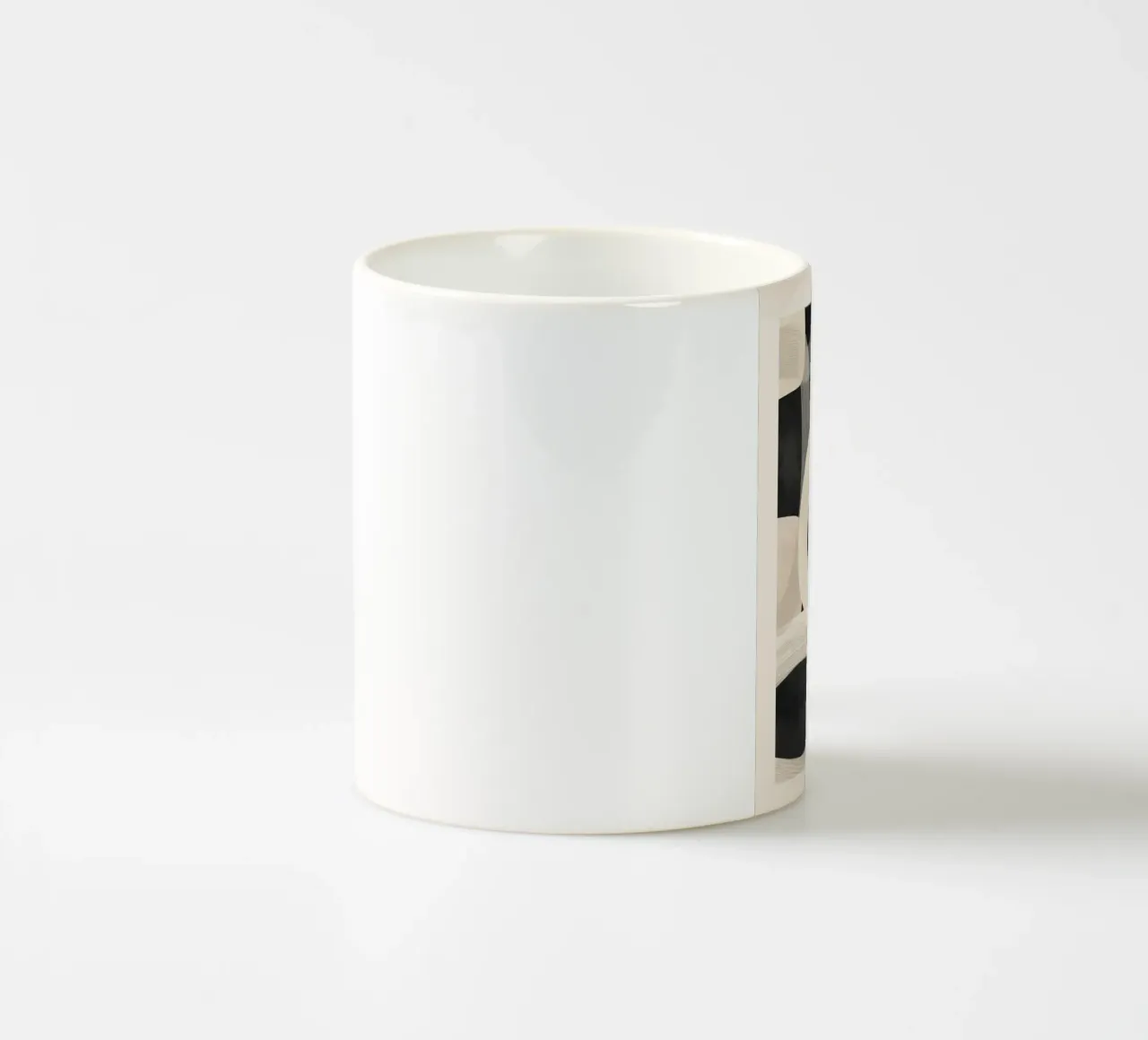 Soft Forms - Abstract Minimalist Line Art tazza in ceramica da Flow Line