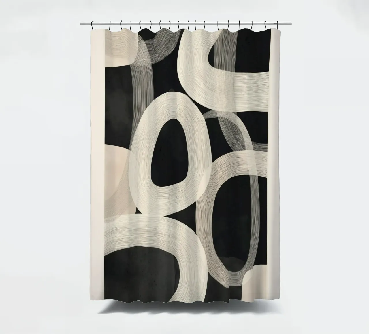 Soft Forms - Abstract Minimalist Line Art tenda da doccia da Flow Line