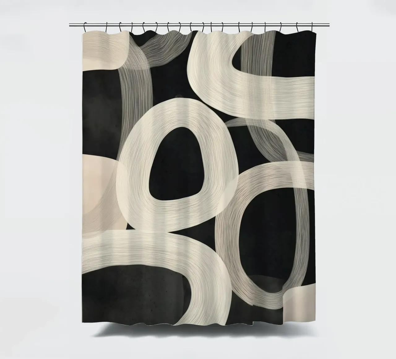 Soft Forms - Abstract Minimalist Line Art tenda da doccia da Flow Line