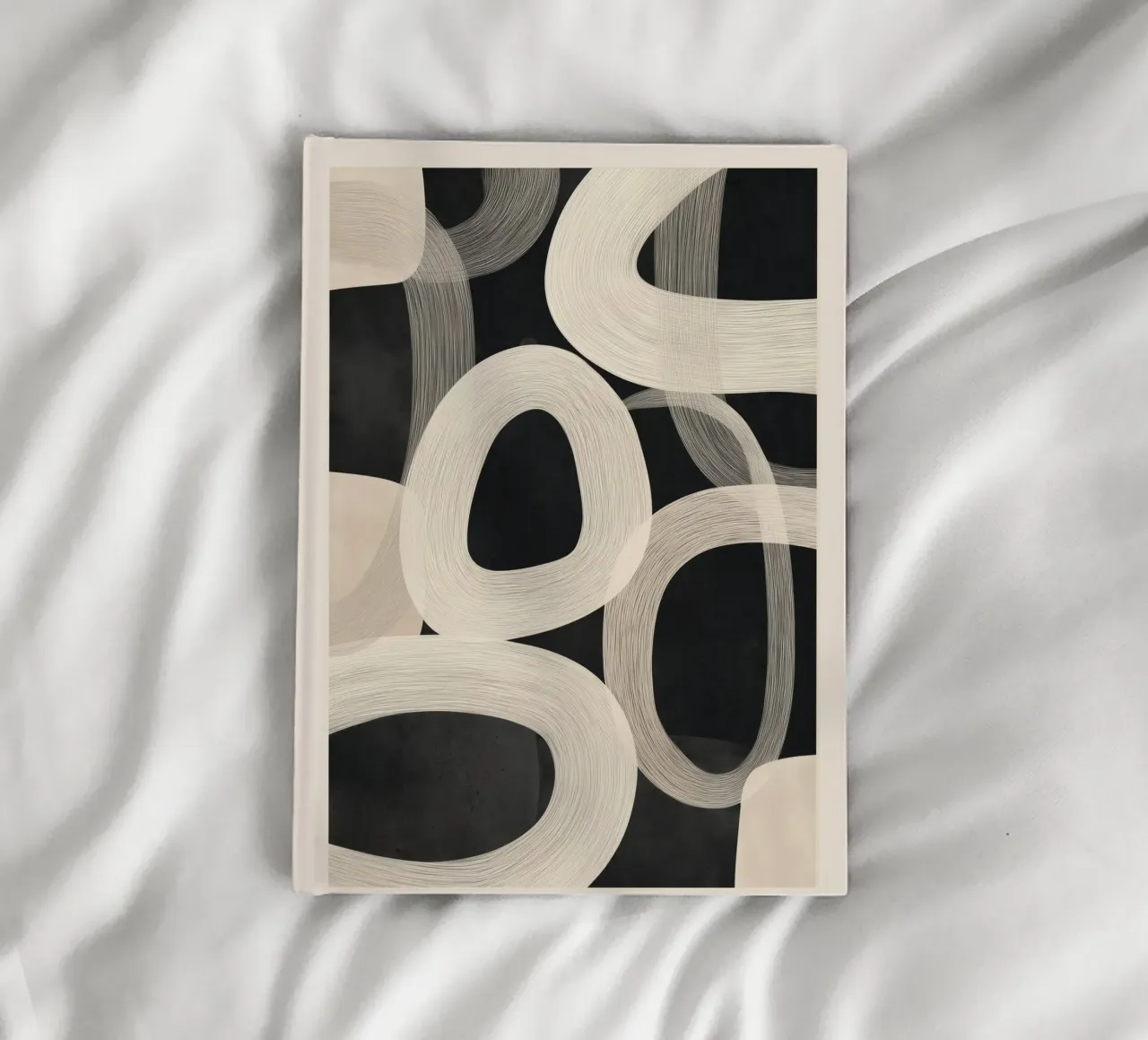 Soft Forms - Abstract Minimalist Line Art notebook by Flow Line