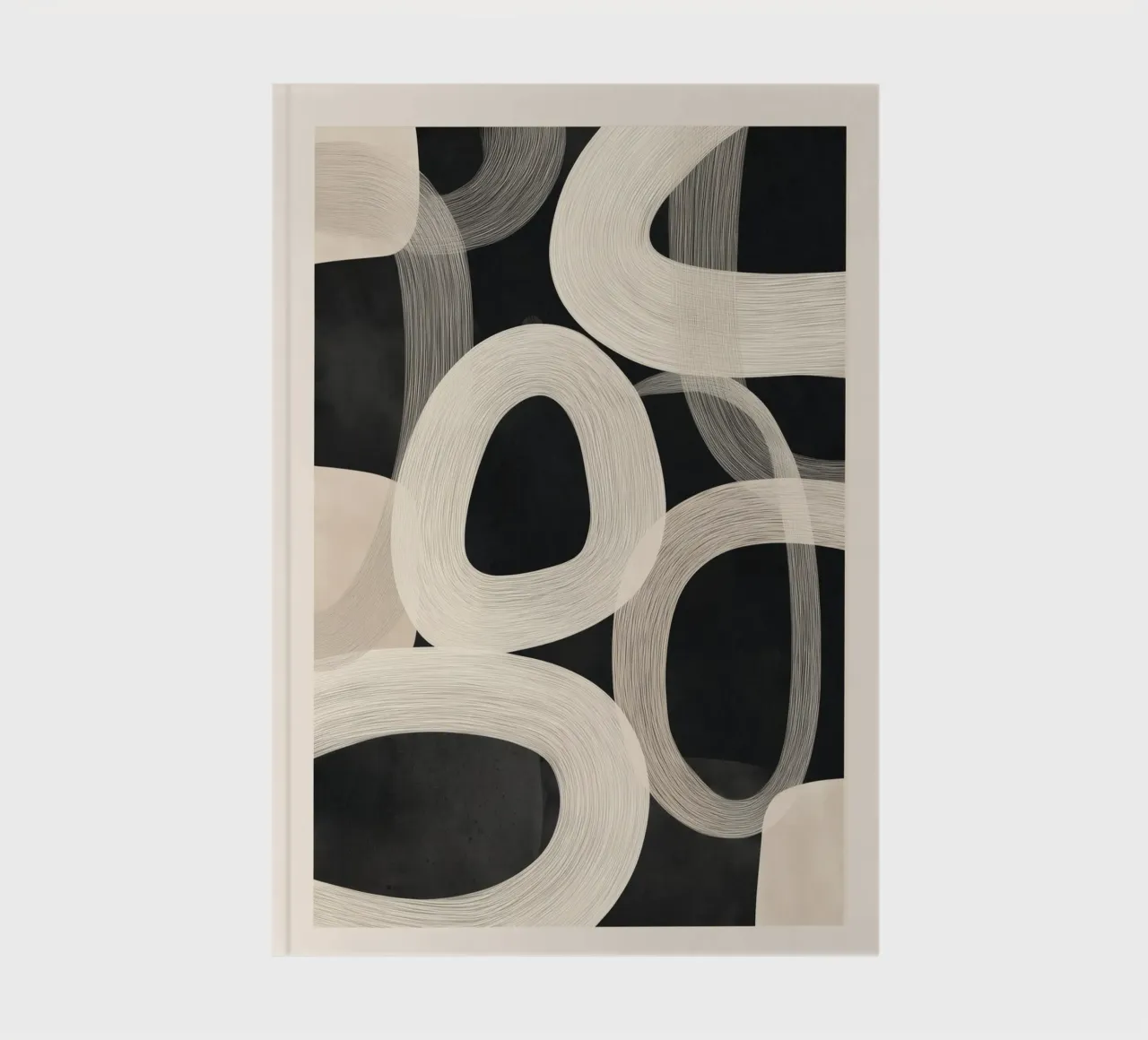 Soft Forms - Abstract Minimalist Line Art notebook by Flow Line