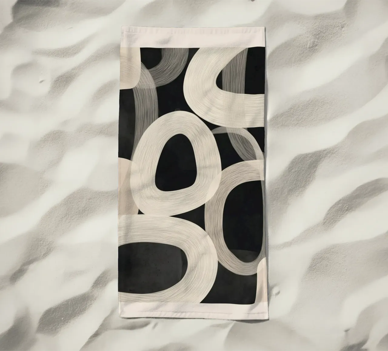 Soft Forms - Abstract Minimalist Line Art telo mare da Flow Line