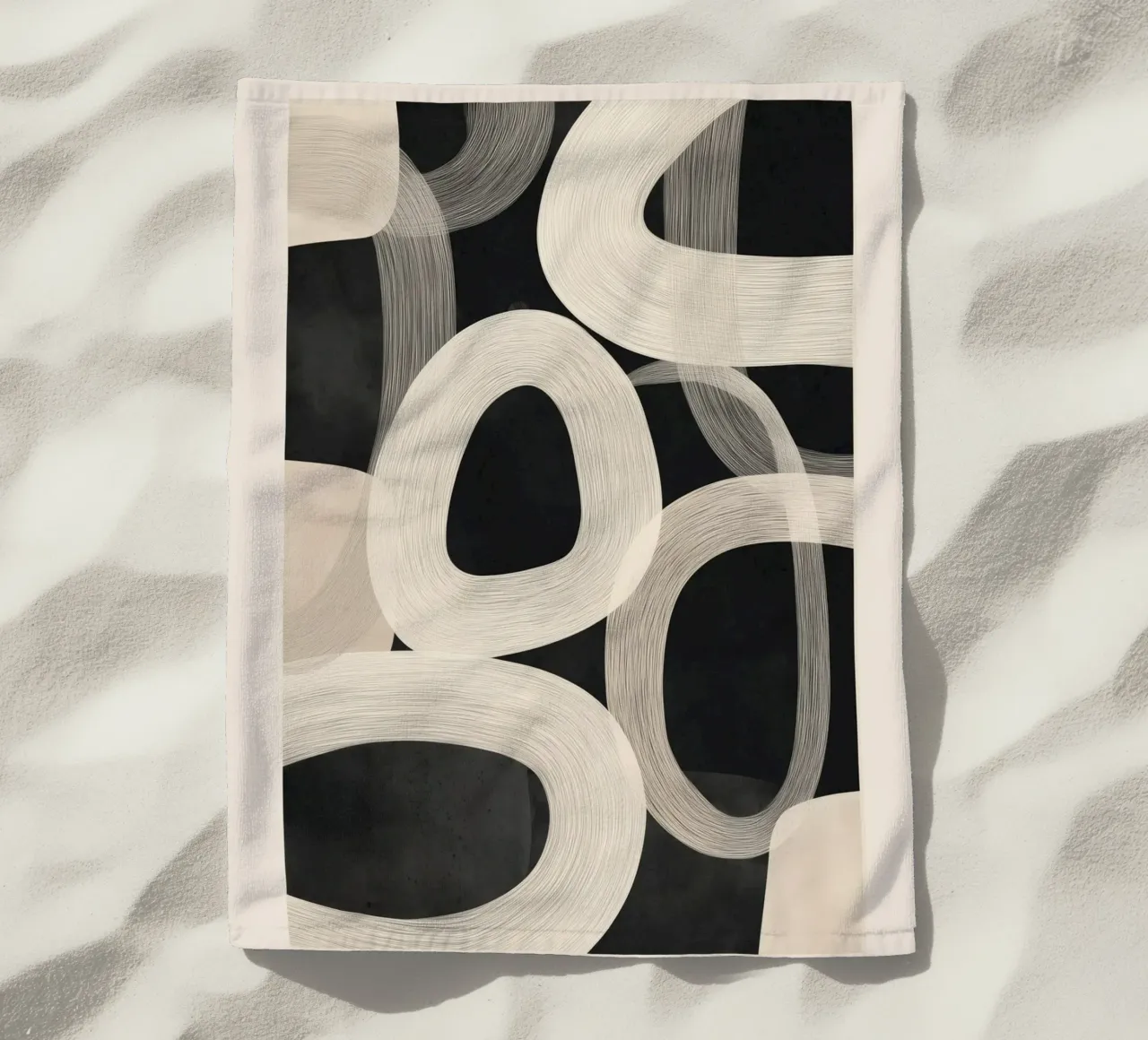 Soft Forms - Abstract Minimalist Line Art telo mare da Flow Line