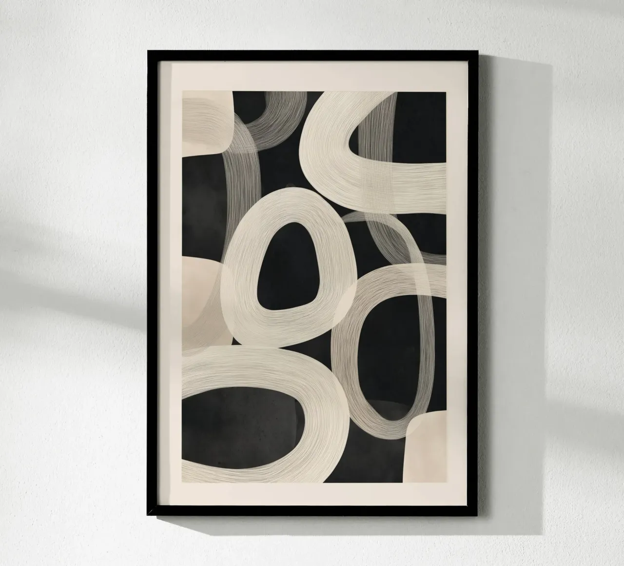 Soft Forms - Abstract Minimalist Line Art carta hahnemühle da Flow Line