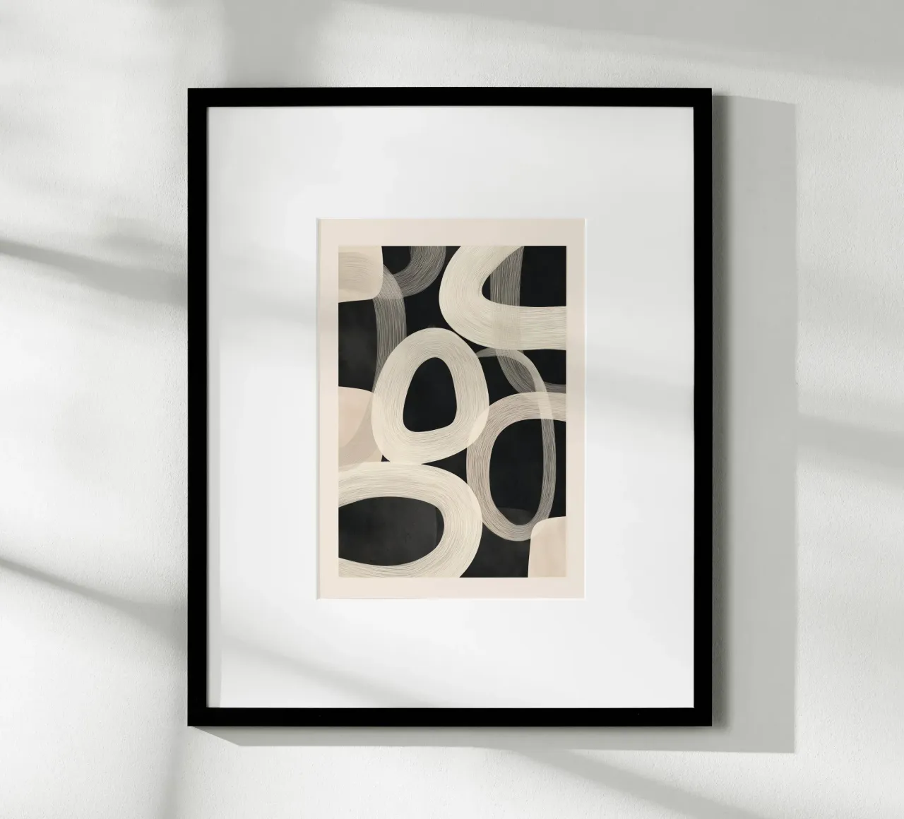 Soft Forms - Abstract Minimalist Line Art carta hahnemühle da Flow Line