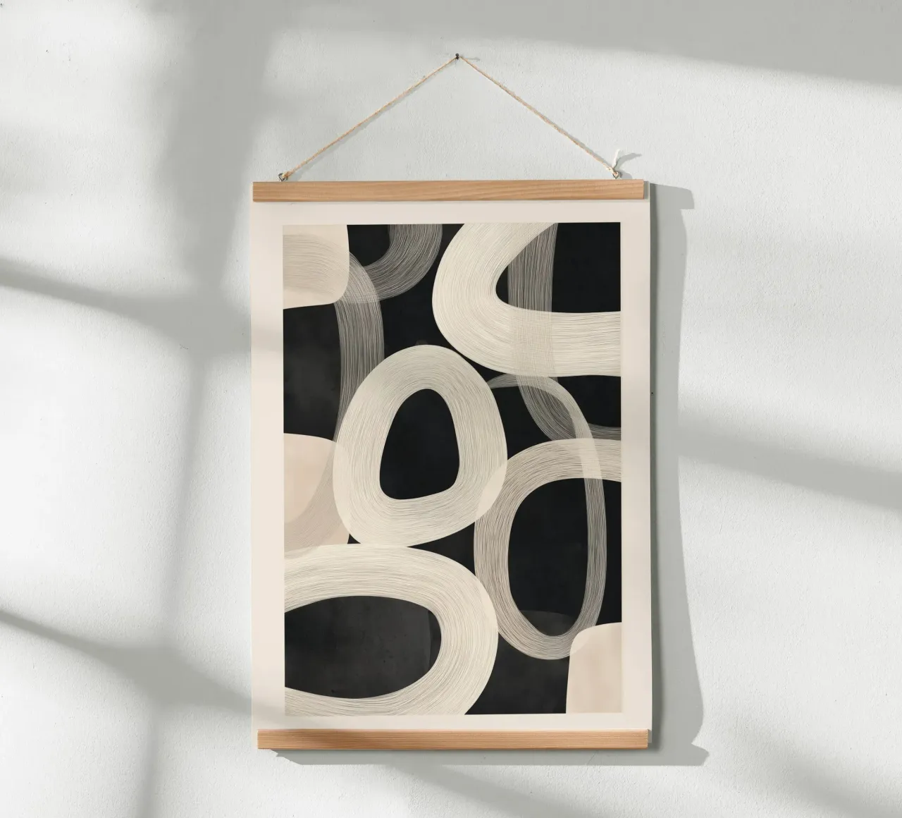 Soft Forms - Abstract Minimalist Line Art carta hahnemühle da Flow Line