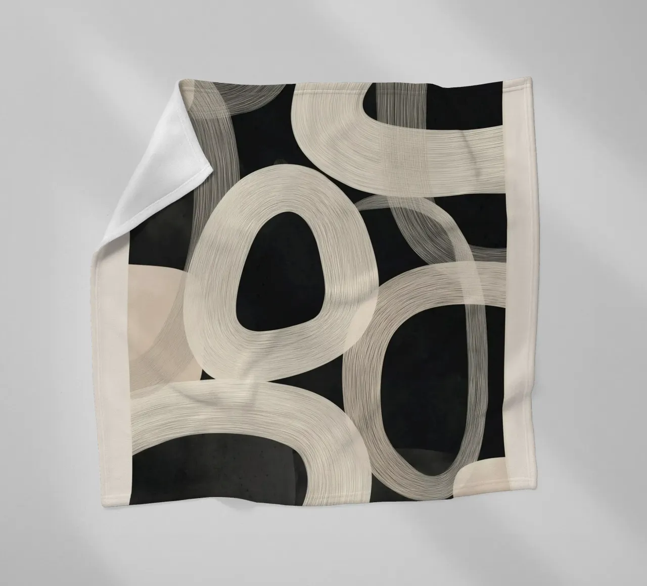 Soft Forms - Abstract Minimalist Line Art coperta in pile da Flow Line