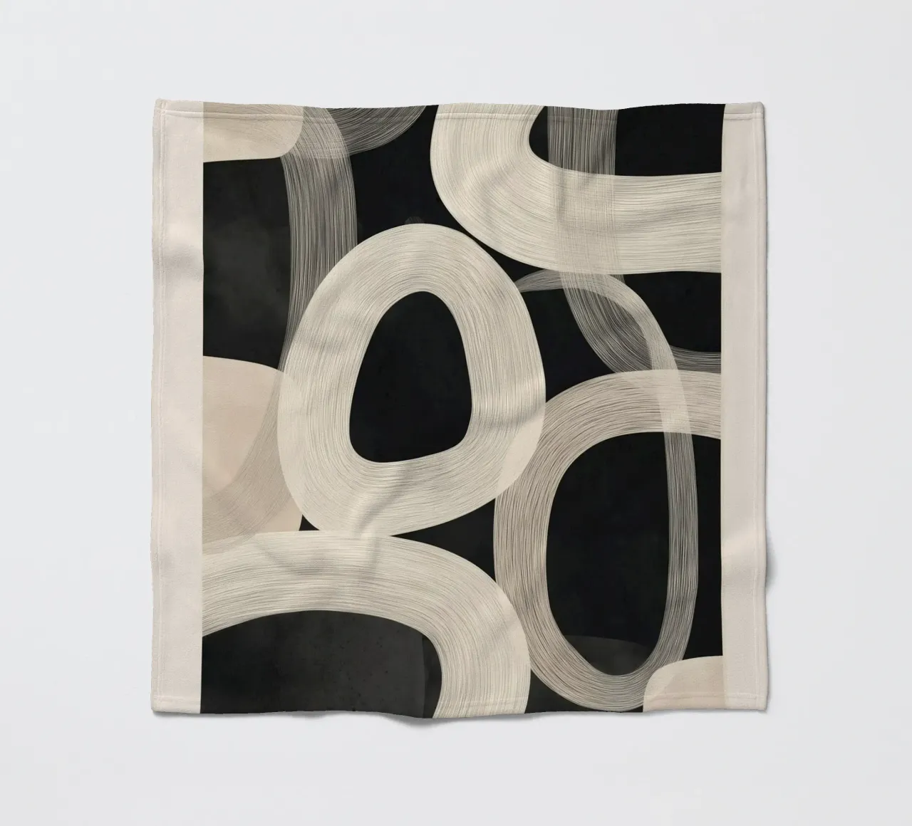 Soft Forms - Abstract Minimalist Line Art coperta in pile da Flow Line