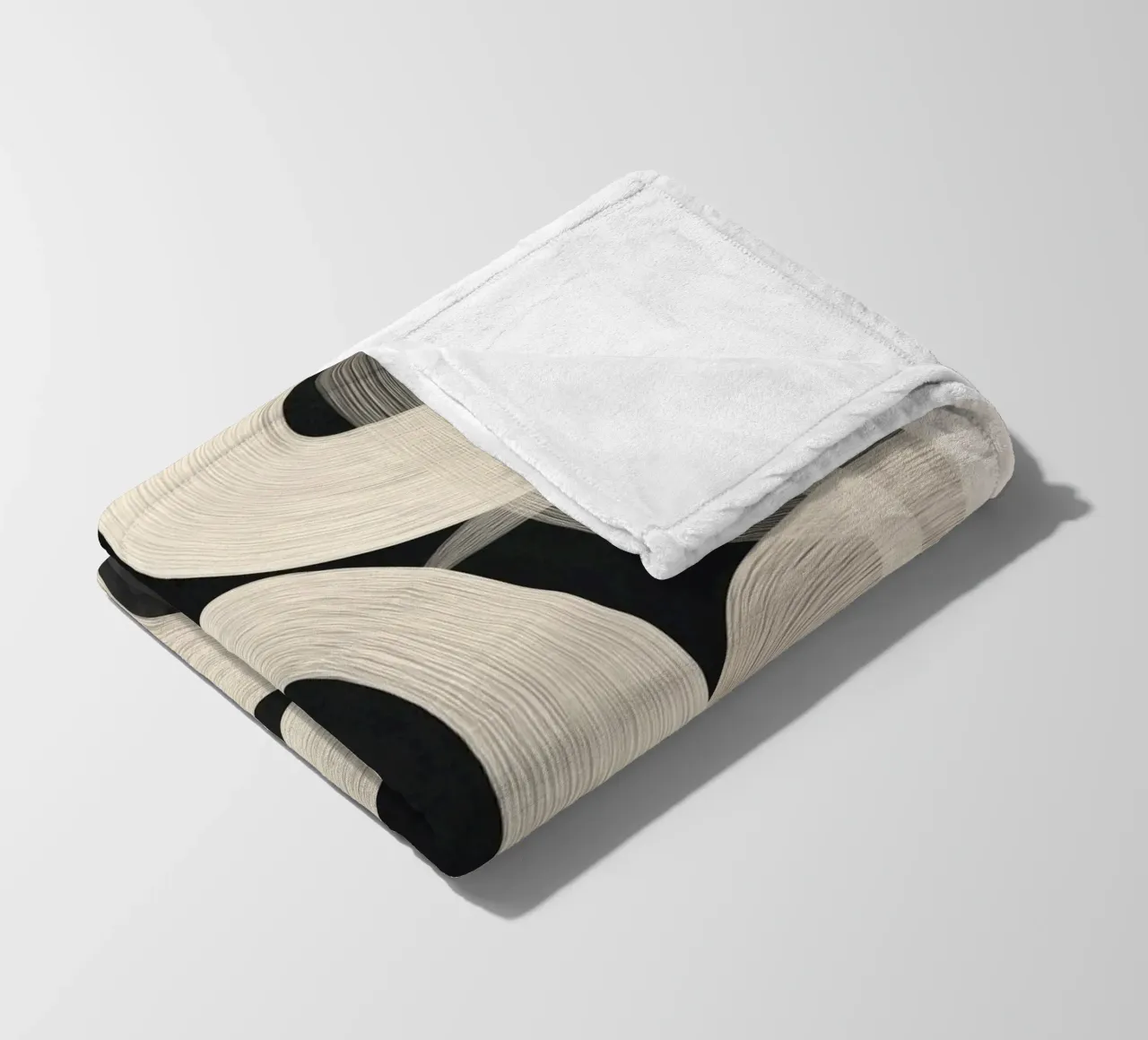 Soft Forms - Abstract Minimalist Line Art coperta in pile da Flow Line