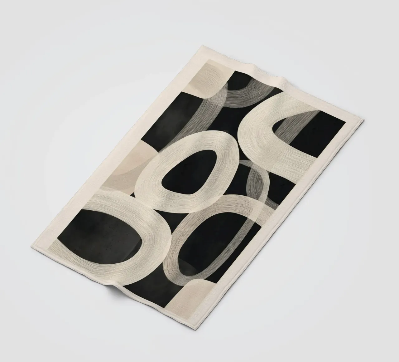 Soft Forms - Abstract Minimalist Line Art coperta in pile da Flow Line