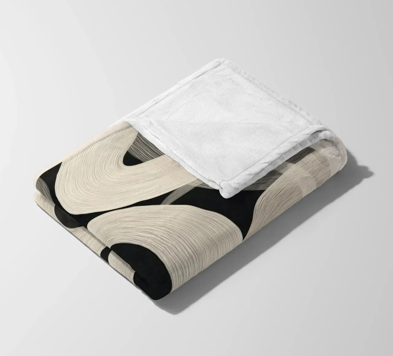 Soft Forms - Abstract Minimalist Line Art coperta in pile da Flow Line