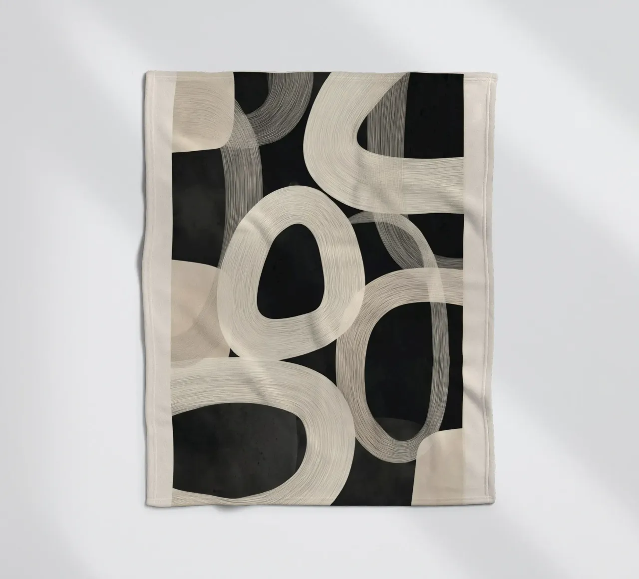 Soft Forms - Abstract Minimalist Line Art coperta in pile da Flow Line