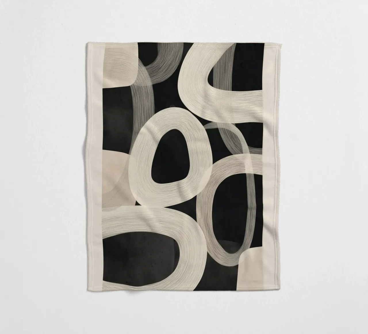 Soft Forms - Abstract Minimalist Line Art coperta in pile da Flow Line