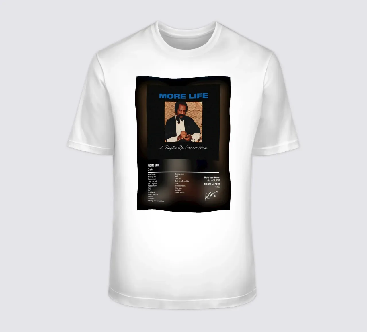 More Life (2017) by Drake t-shirt da DGUnder