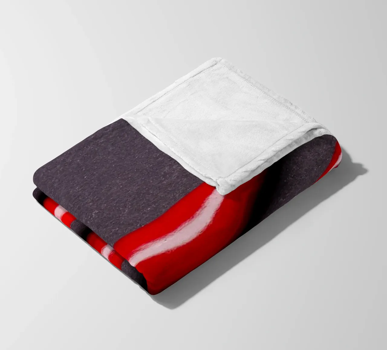 Three chilli peppers on a black background fleece blanket by Bilderwelt - Kunst für die Wand