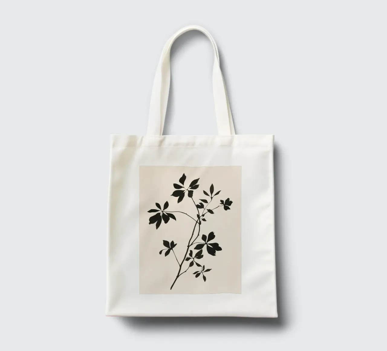 Botanical Silhouette I borsa in juta da Flow Line