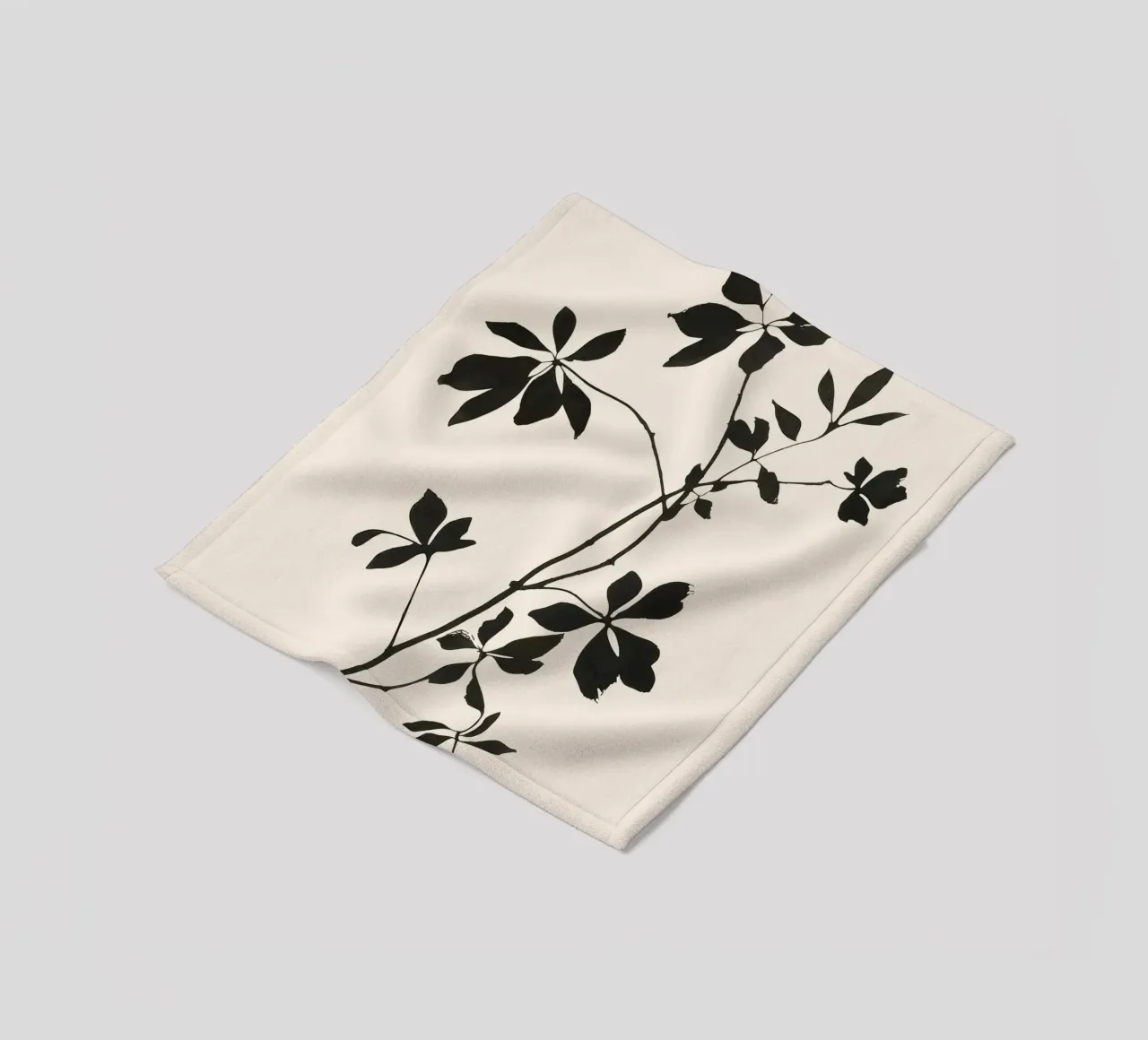 Botanical Silhouette I coperta in pile da Flow Line