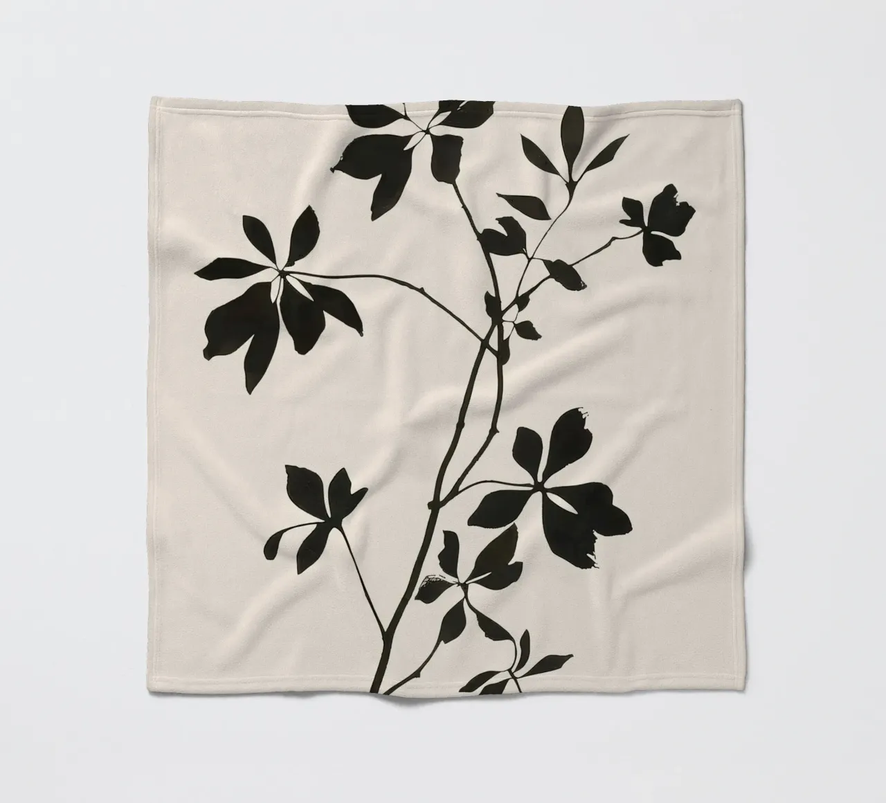 Botanical Silhouette I coperta in pile da Flow Line