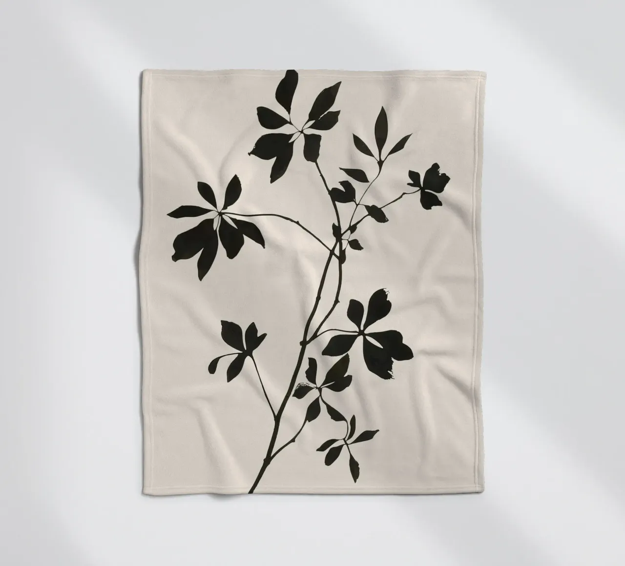 Botanical Silhouette I coperta in pile da Flow Line