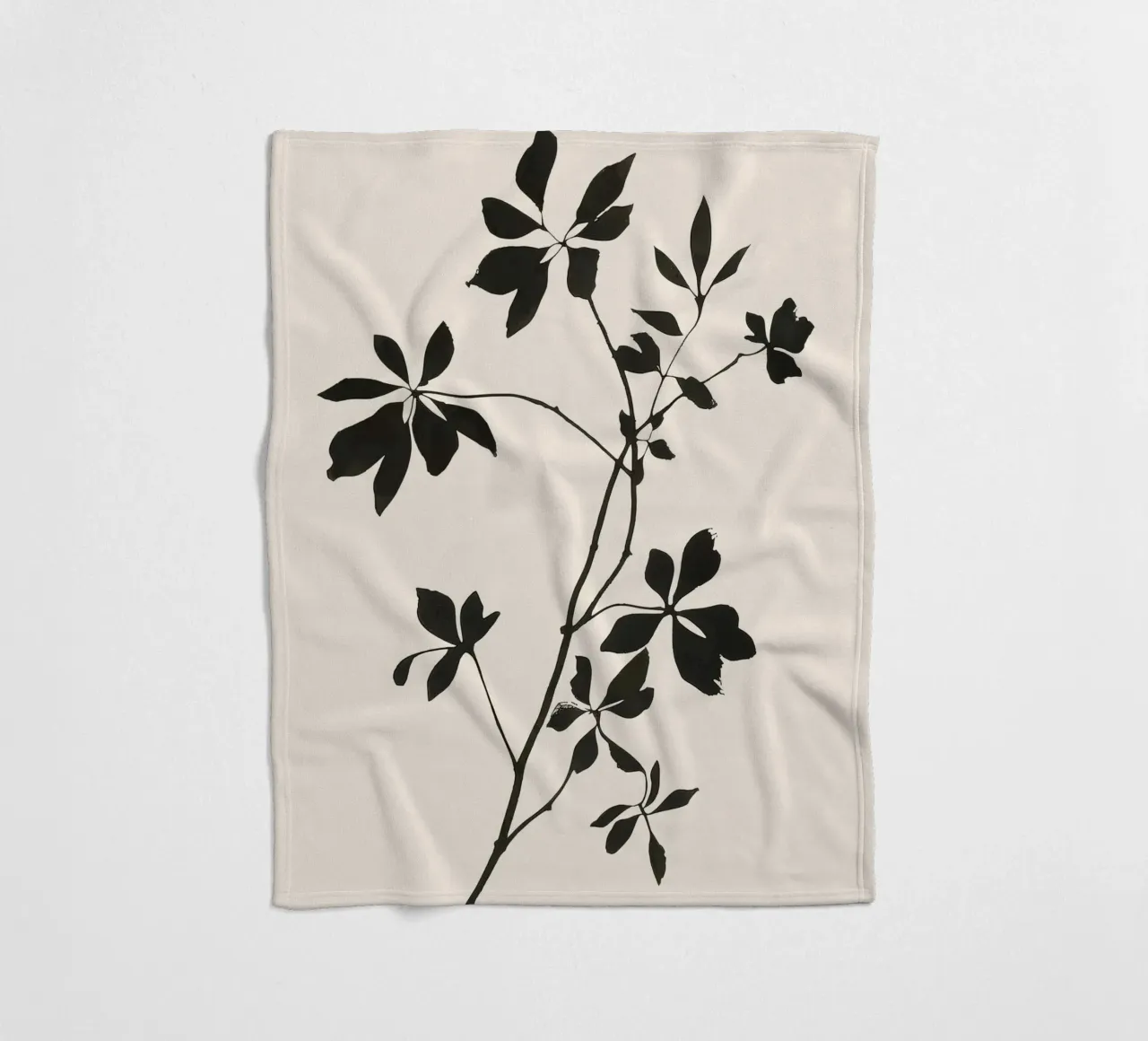 Botanical Silhouette I coperta in pile da Flow Line