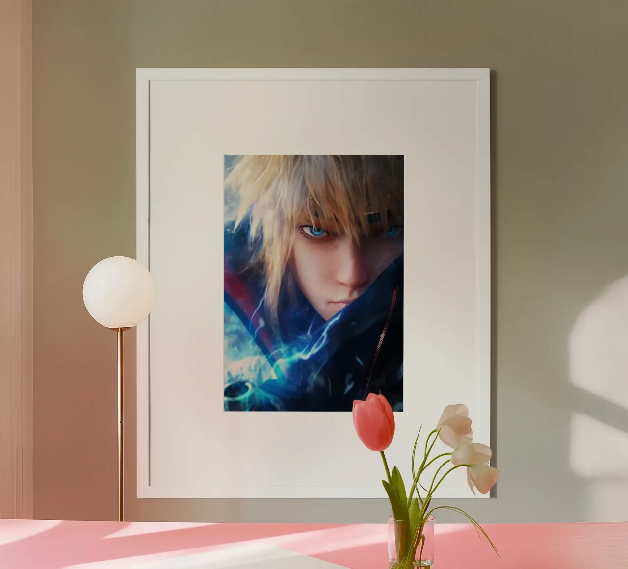 Minato Naruto poster con telaio in legno da Fleur de Lys