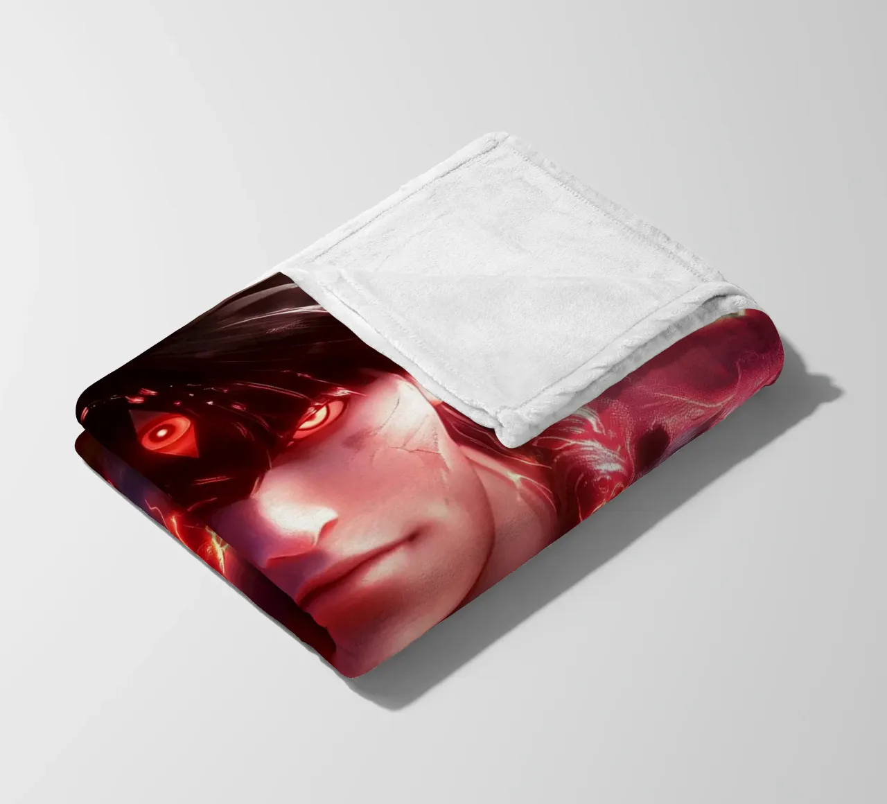 Hiei Yuyu Hakusho fleece blanket by Fleur de Lys