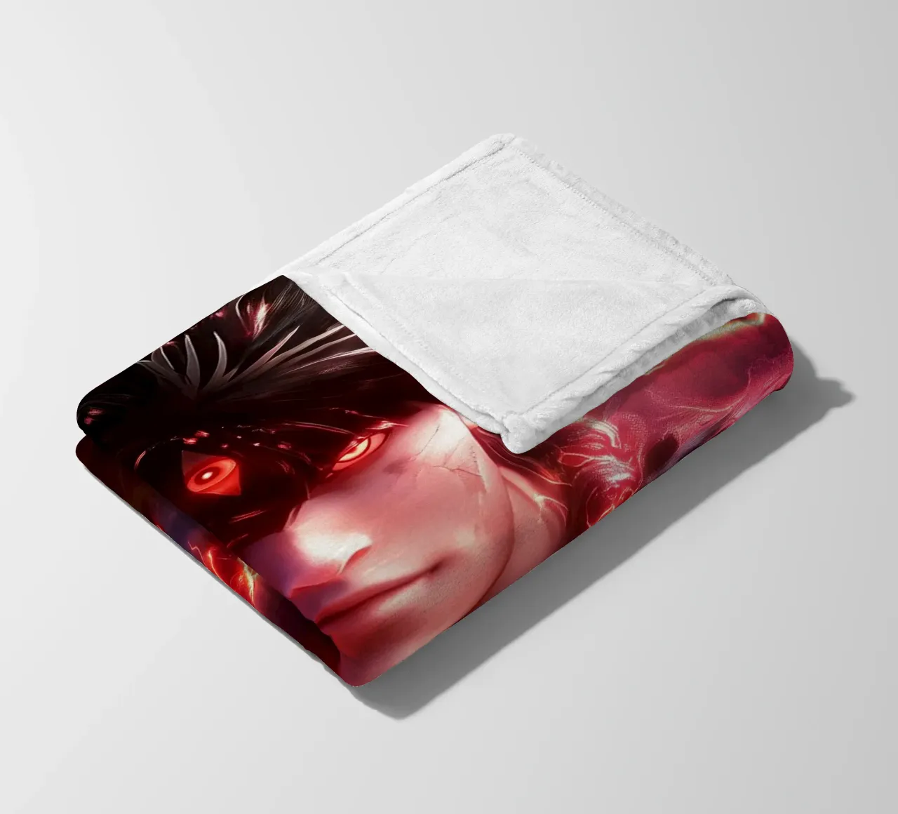 Hiei Yuyu Hakusho fleece blanket by Fleur de Lys