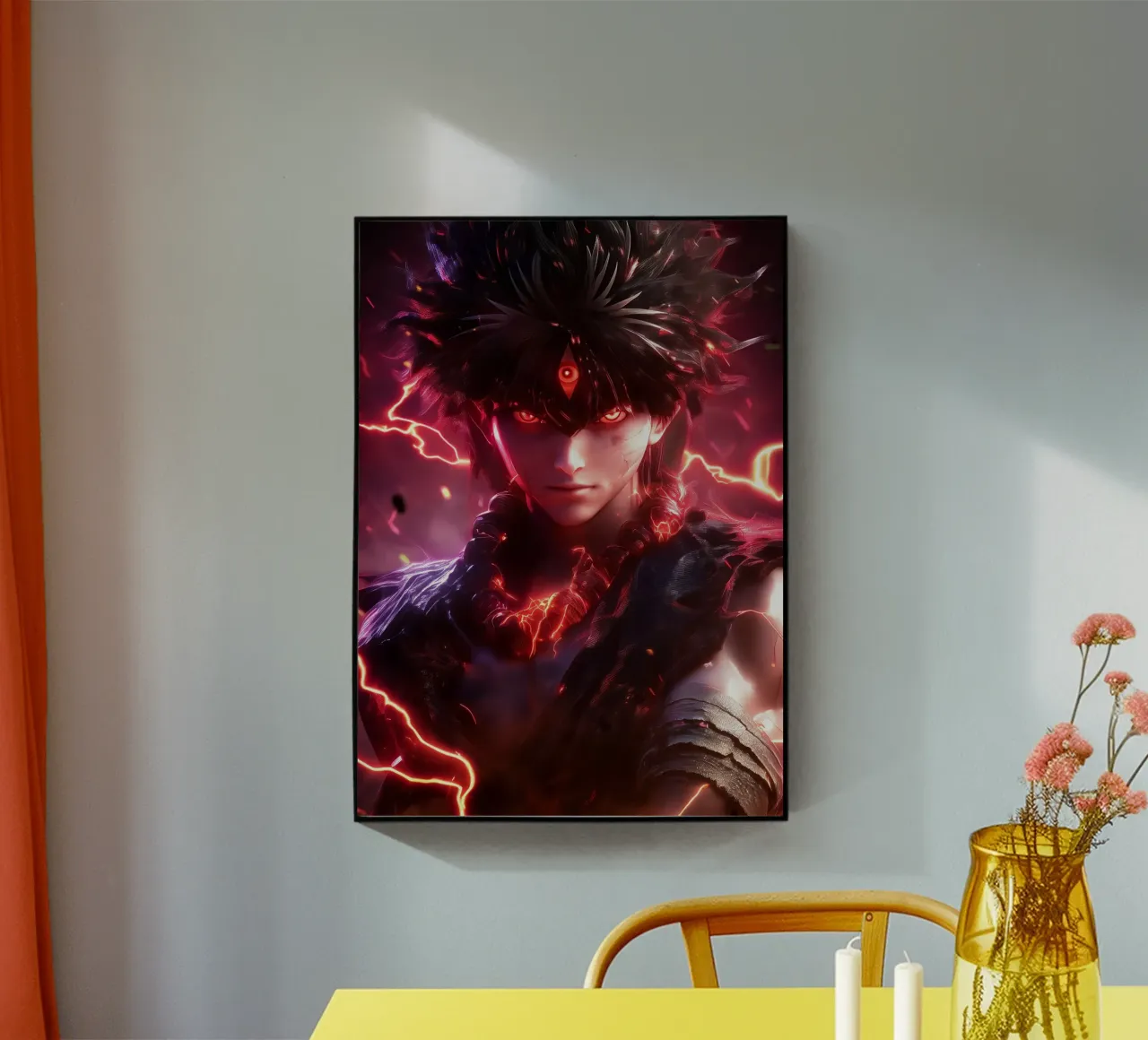 Hiei Yuyu Hakusho acrylic glass by Fleur de Lys