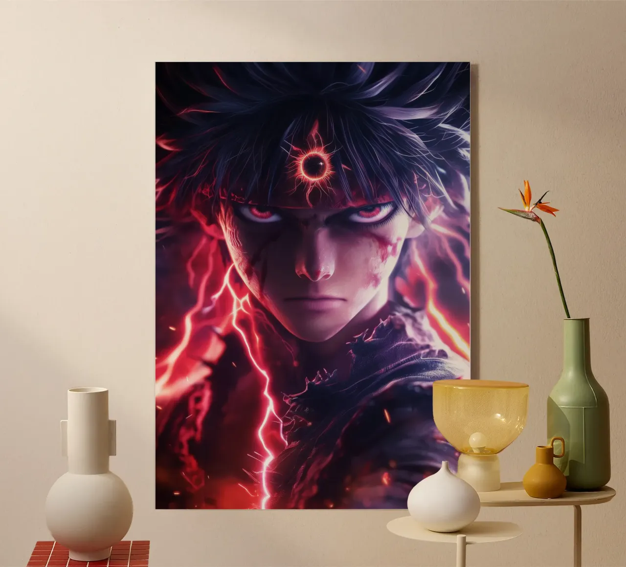 Hiei Yuyu Hakusho acrylic glass by Fleur de Lys
