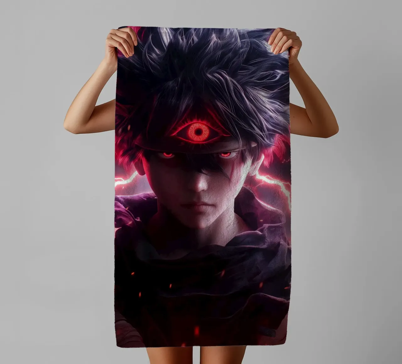Hiei Yuyu Hakusho asciugamano da bagno da Fleur de Lys