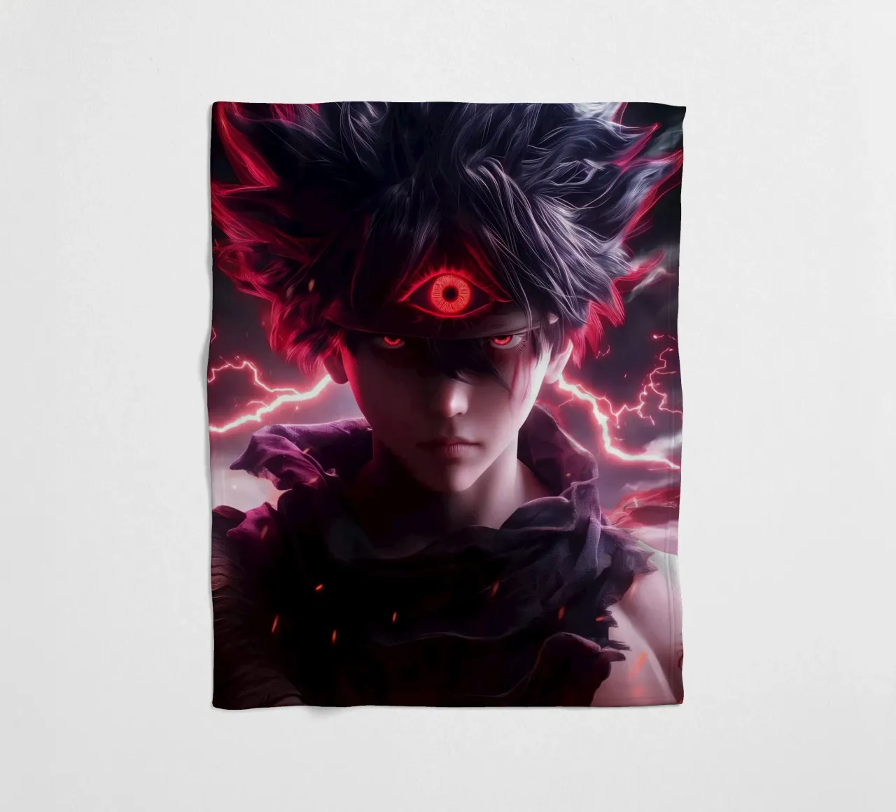 Hiei Yuyu Hakusho coperta in pile da Fleur de Lys
