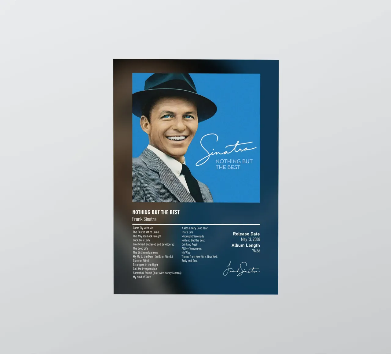 Nothing But the Best (2008) by Frank Sinatra adesivo da DGUnder