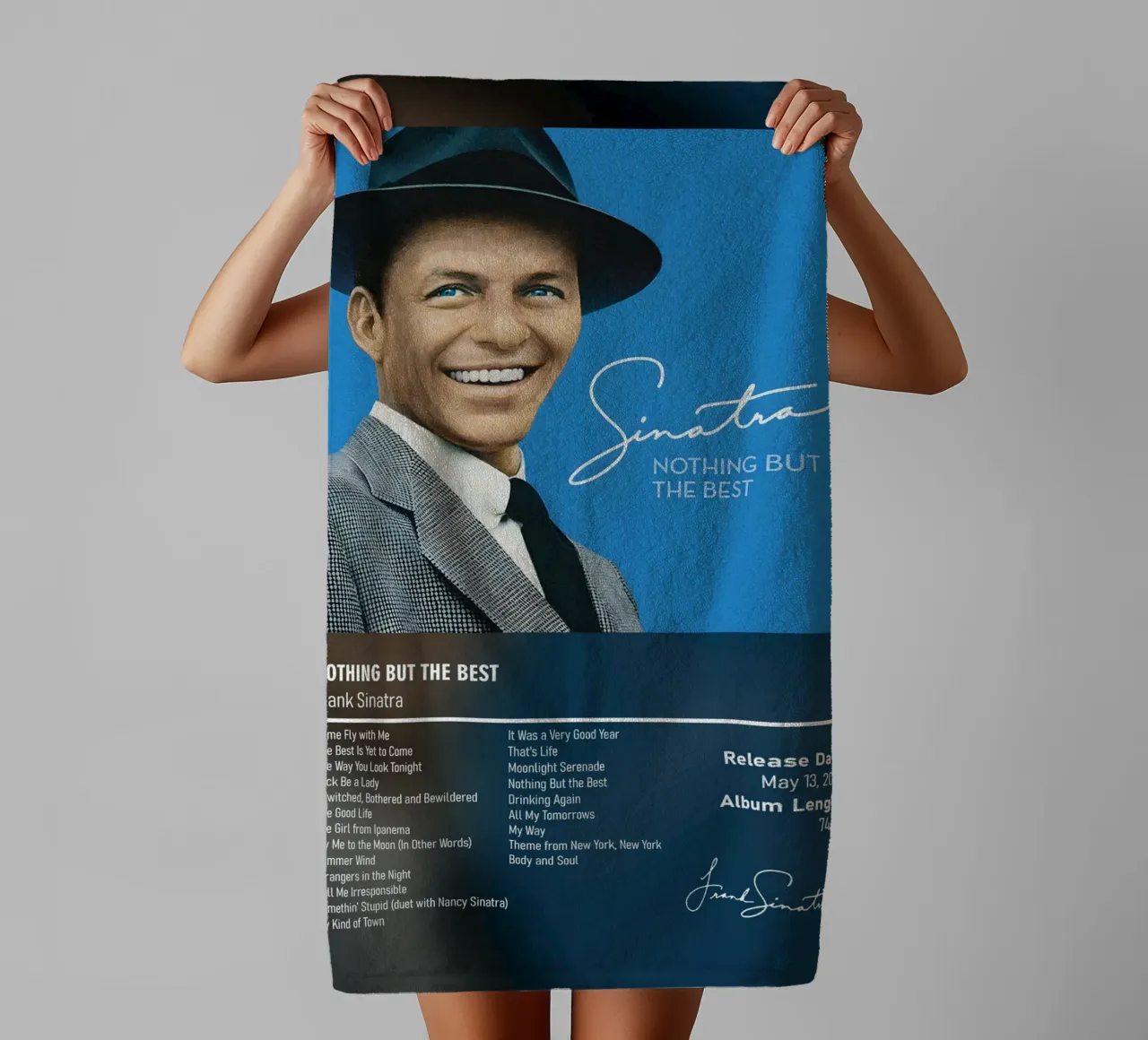 Nothing But the Best (2008) by Frank Sinatra asciugamano da bagno da DGUnder