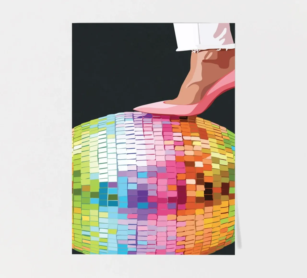 Lights of the Disco 1 Stickerbogen von Nadjaa