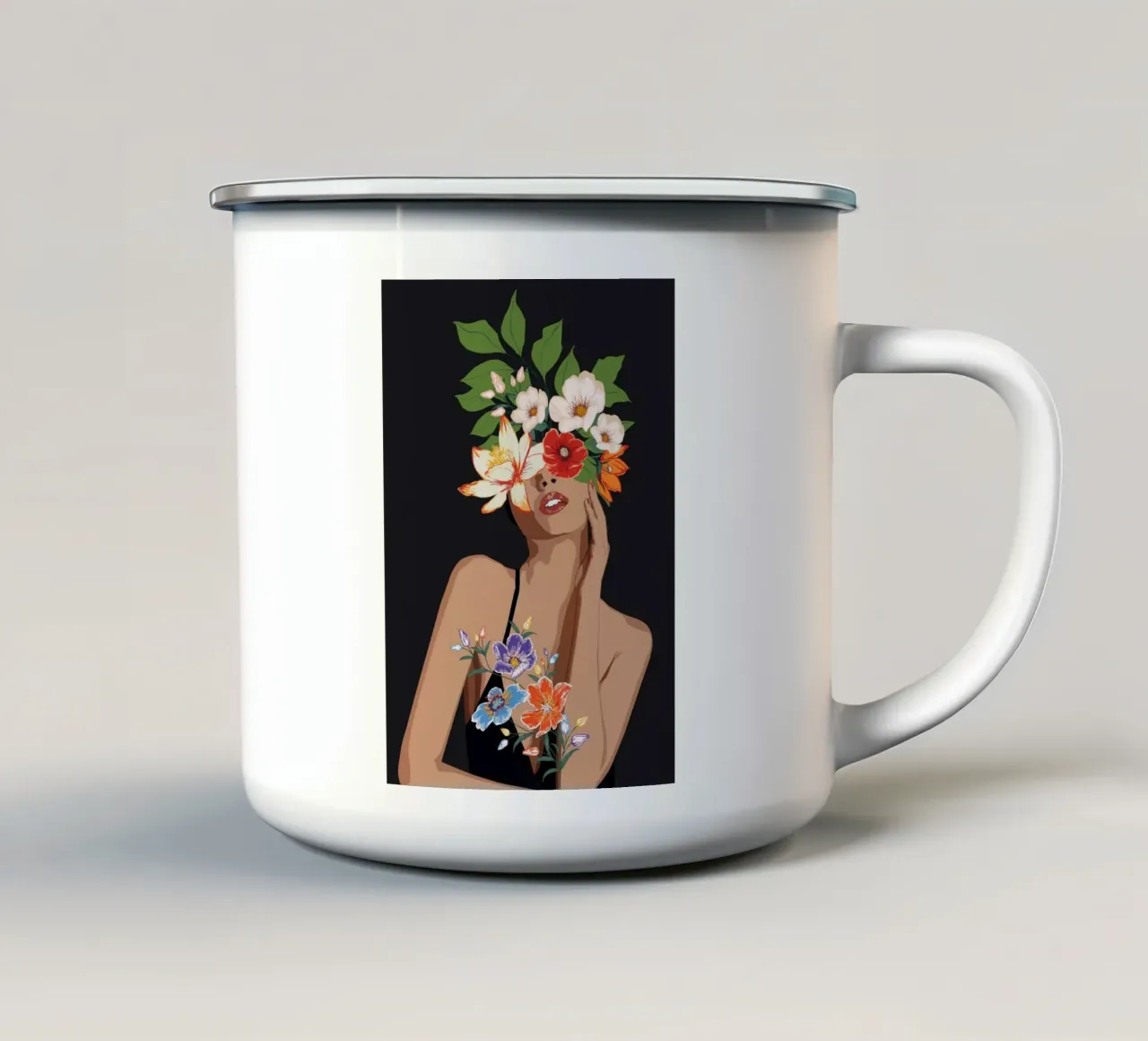 Bloom 1 tazza in smalto da Nadjaa