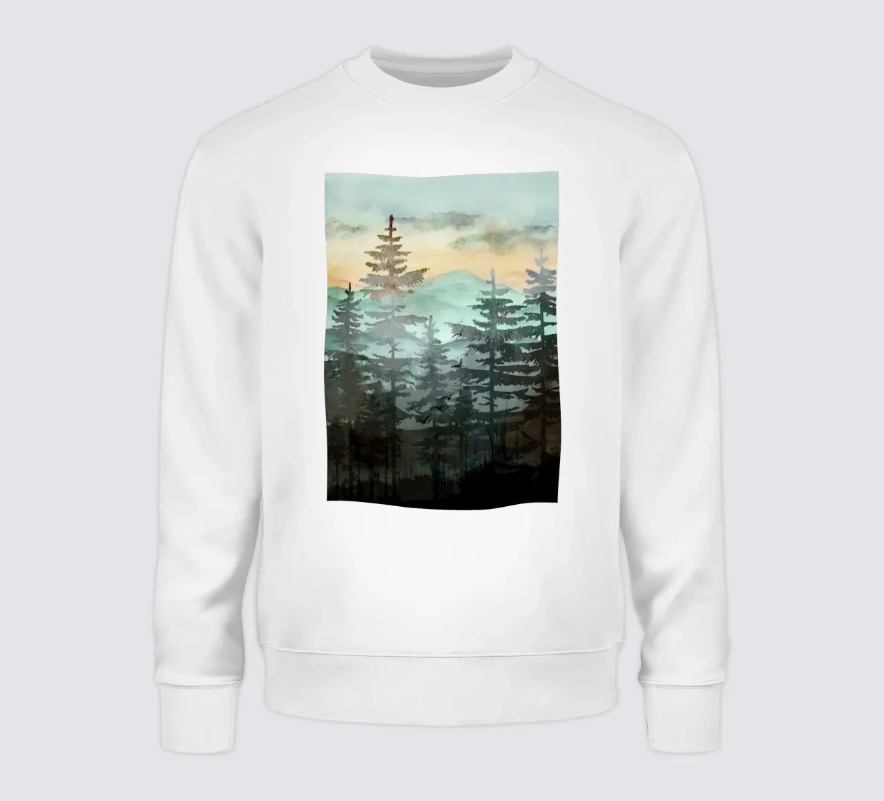 Pine Trees Sweatshirt von Nadjaa