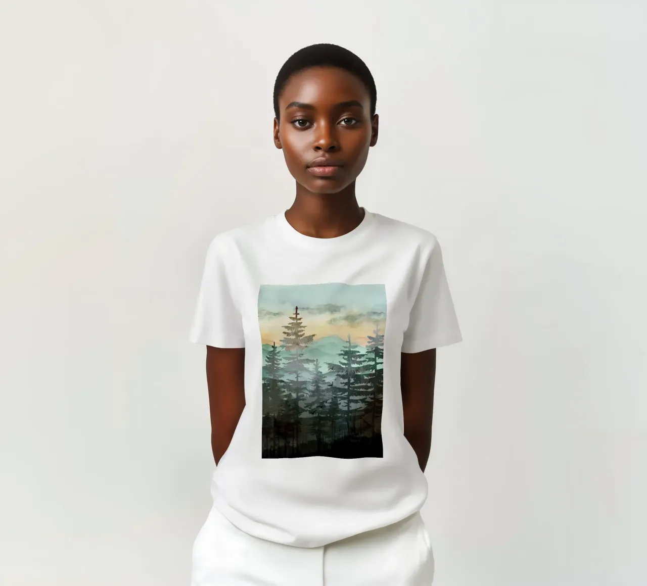 Pine Trees t-shirt da Nadjaa