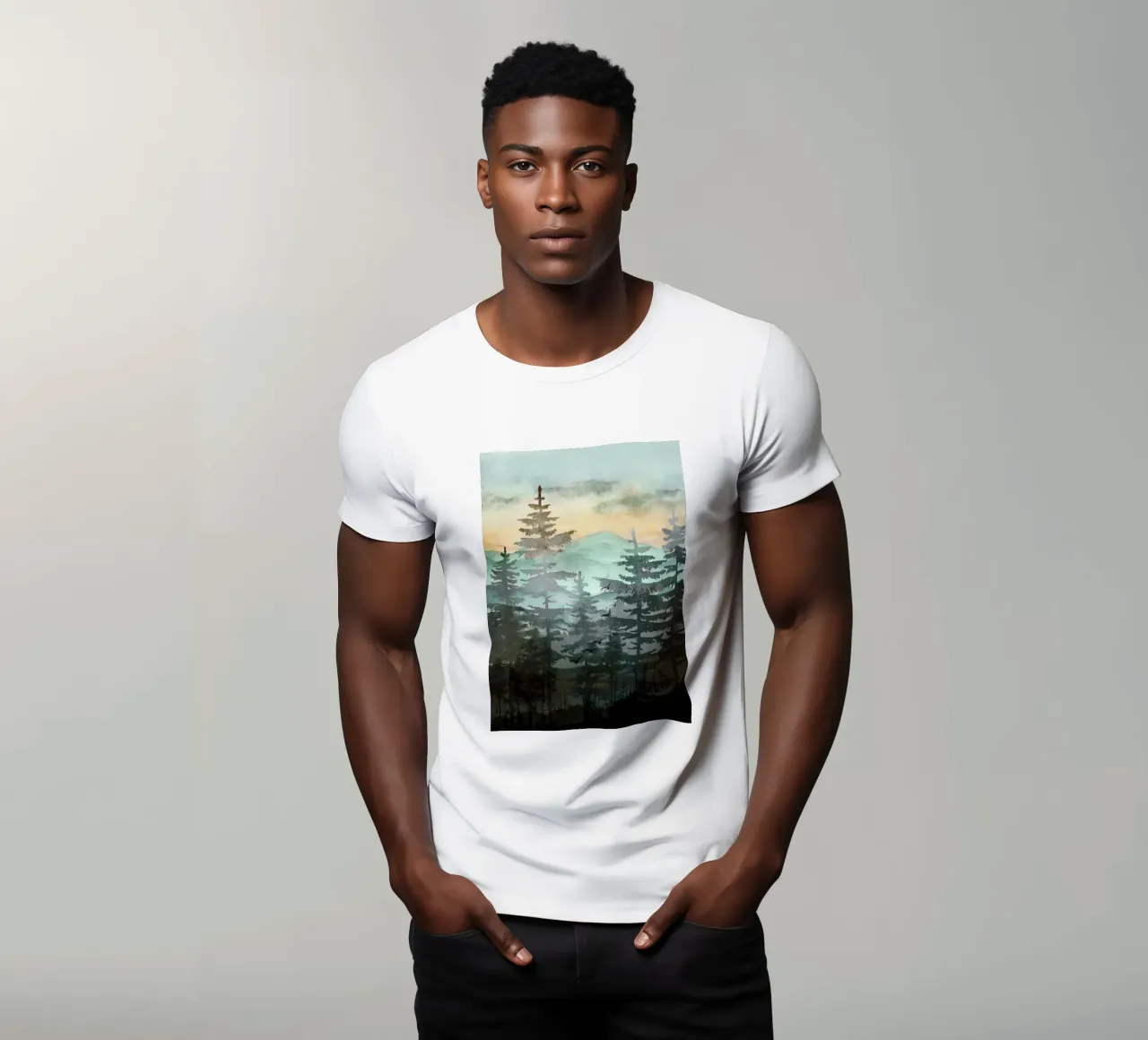 Pine Trees t-shirt da Nadjaa