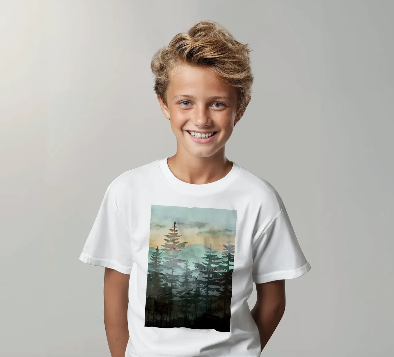Pine Trees t-shirt bambini da Nadjaa