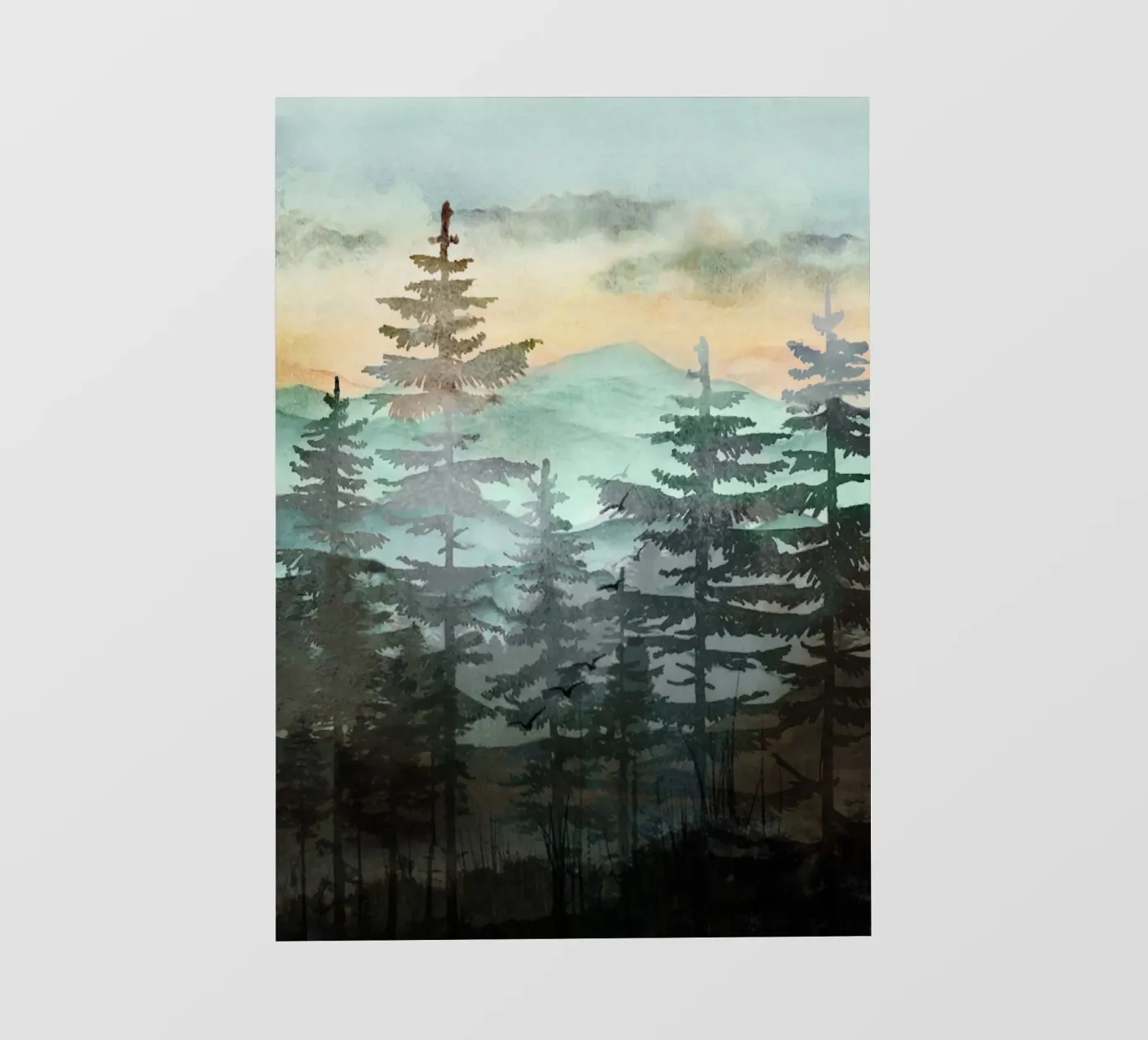 Pine Trees Fototapete von Nadjaa