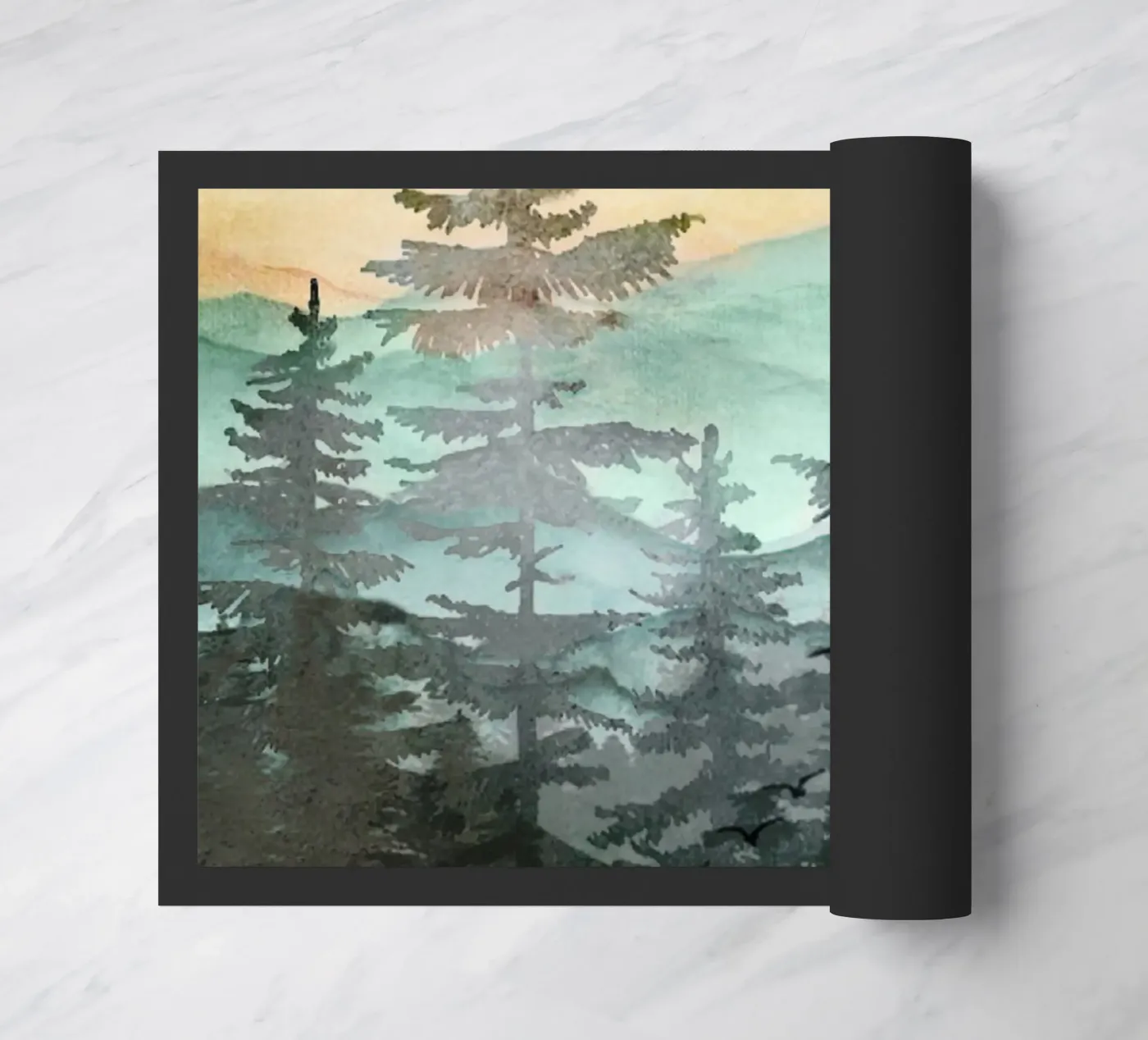 Pine Trees doormat by Nadjaa