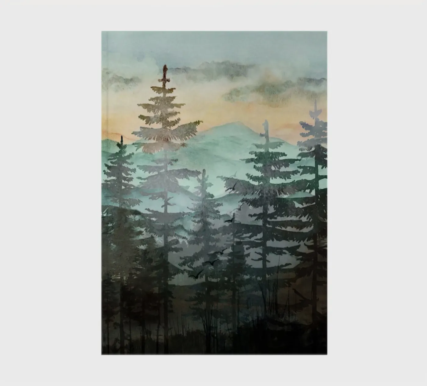 Pine Trees notebook by Nadjaa