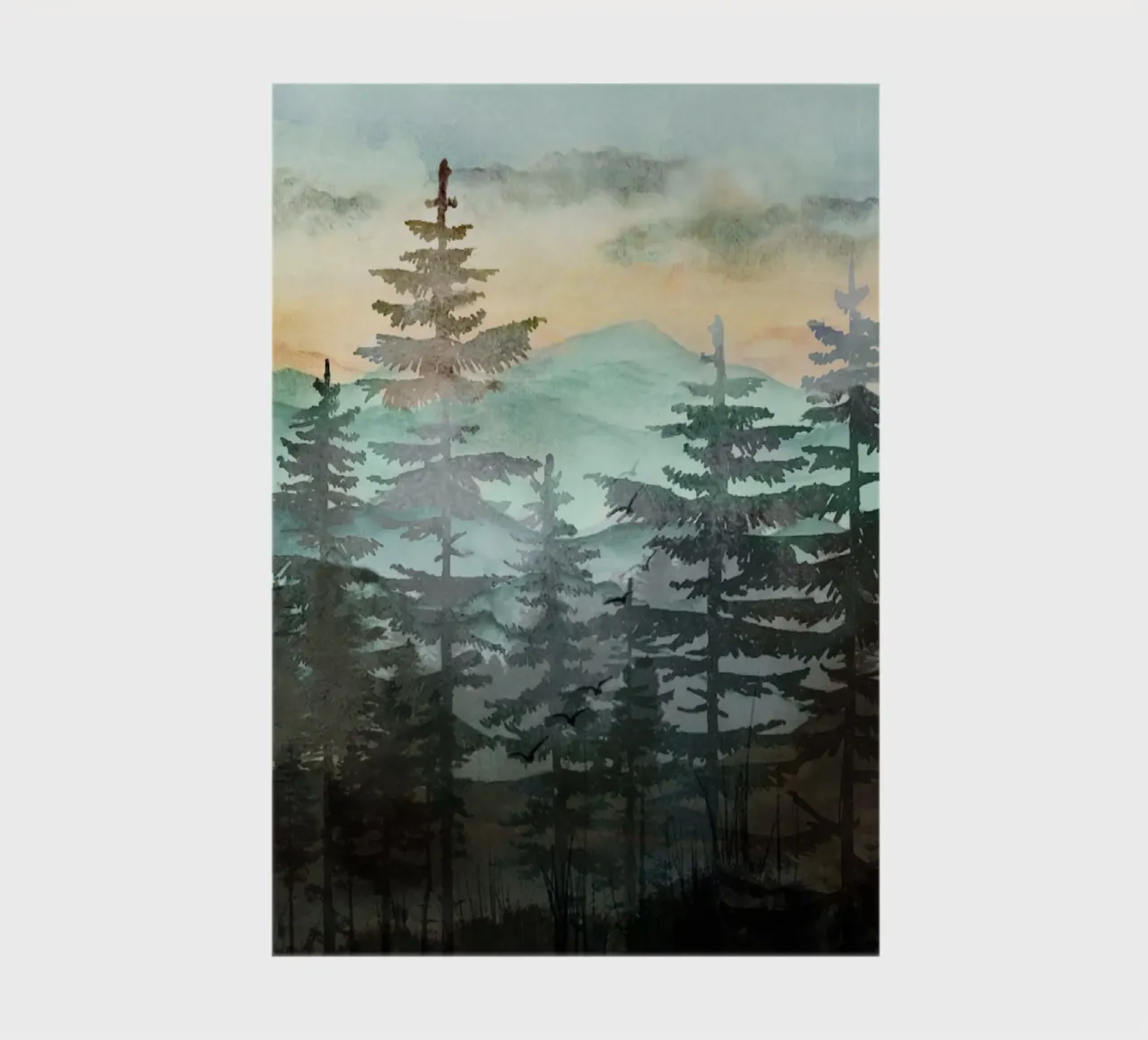 Pine Trees notebook by Nadjaa