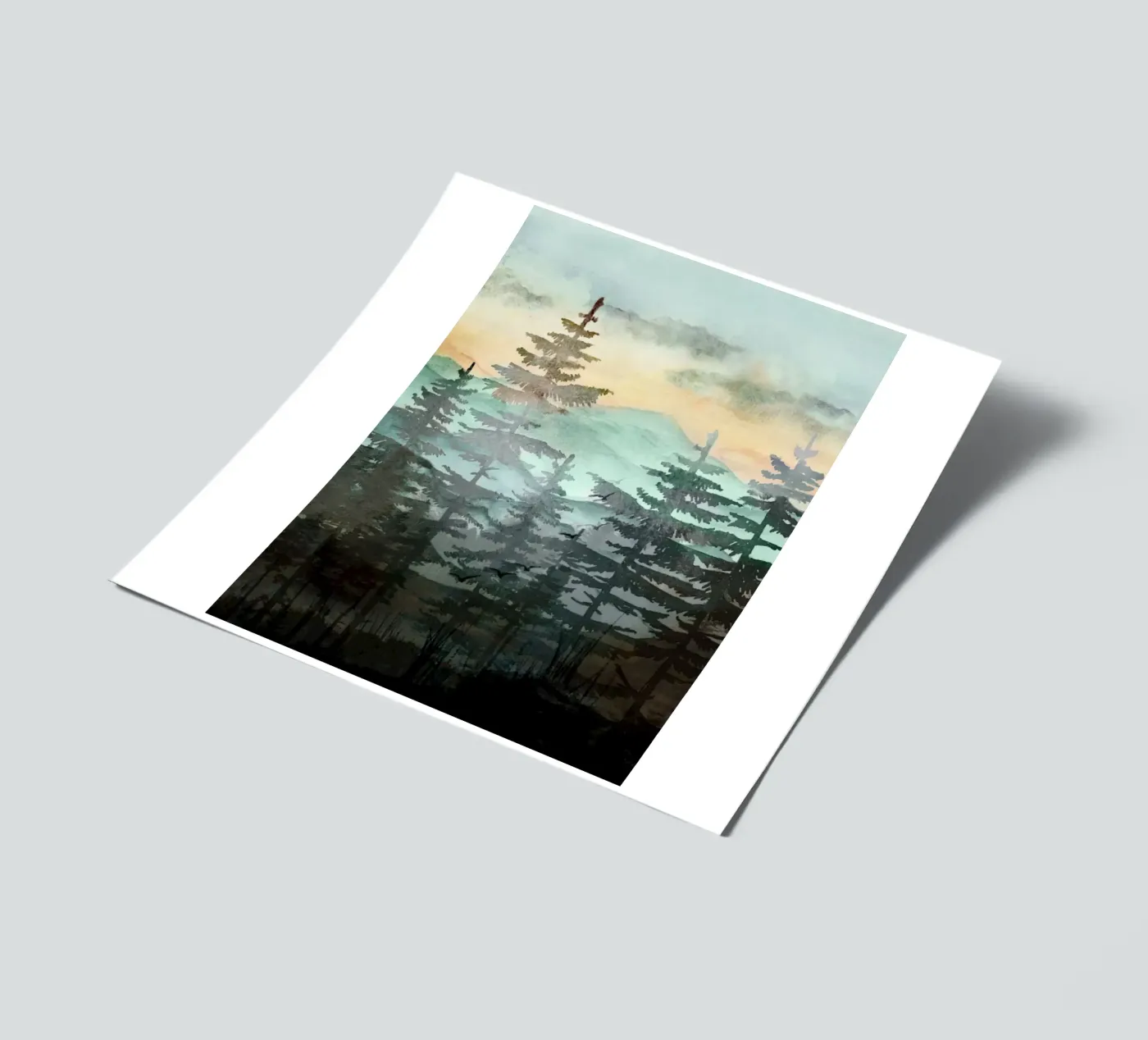 Pine Trees stickervel van Nadjaa