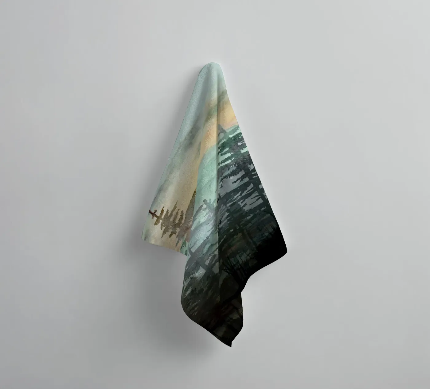 Pine Trees towel by Nadjaa