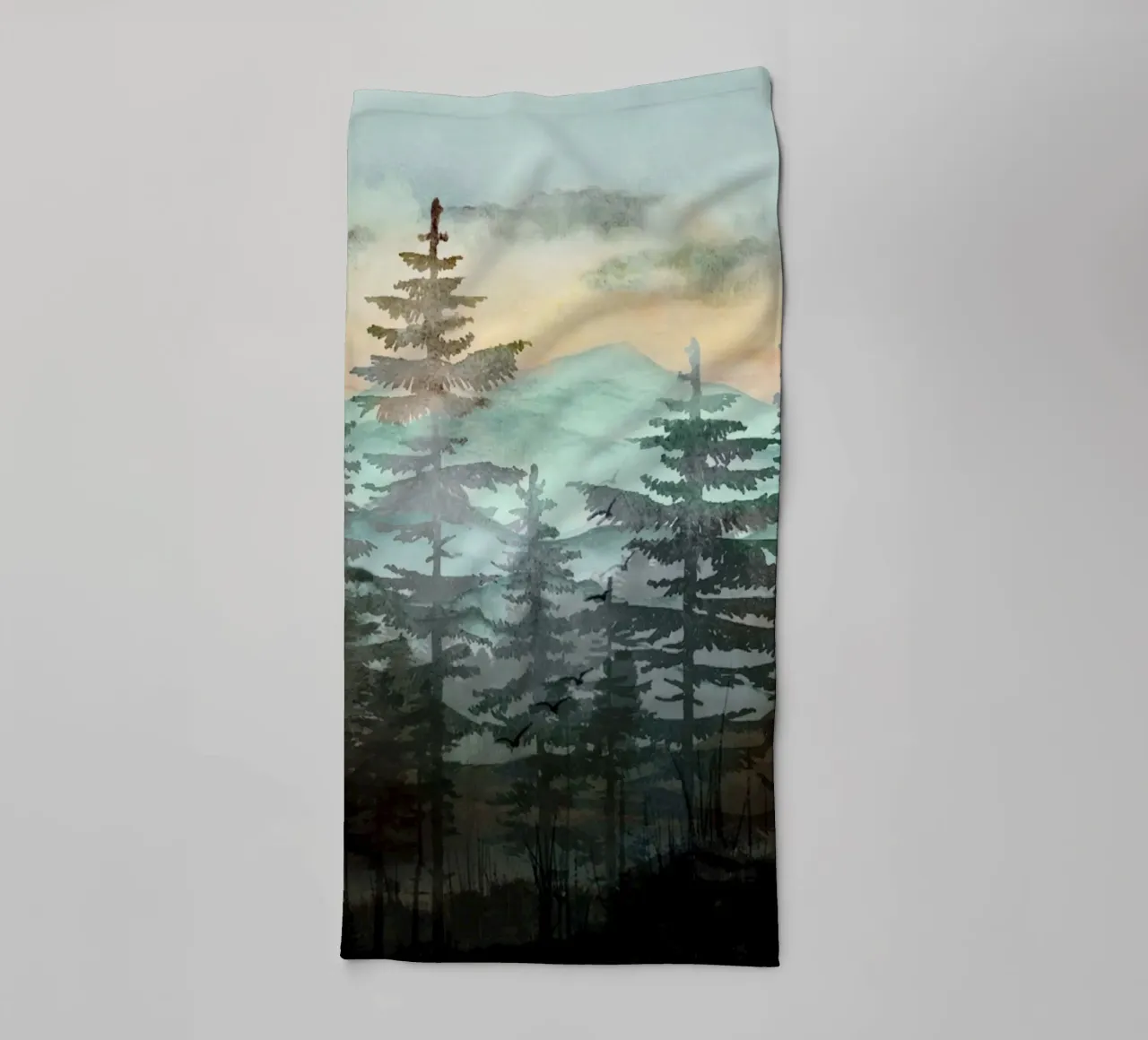 Pine Trees towel by Nadjaa